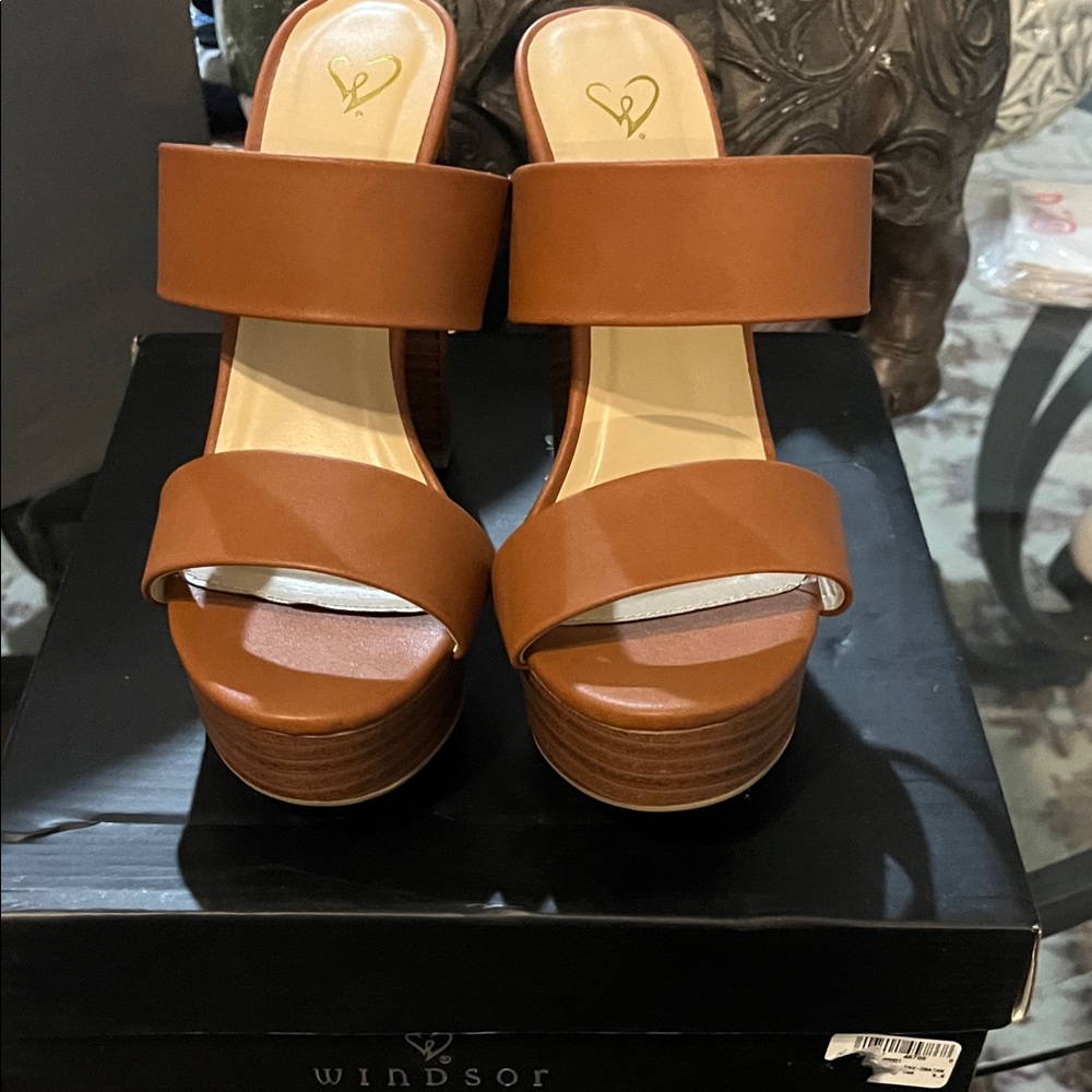 Windsor Women's Brown Platform Heels